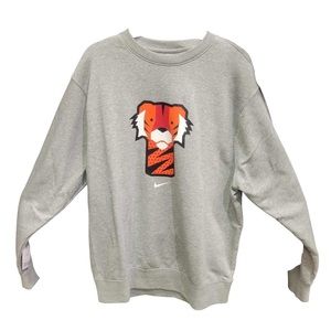 Nike Tiger Woods 'Frank' Golf Crew Neck Sweatshirt Grey Mens Medium DN1961-063🔥